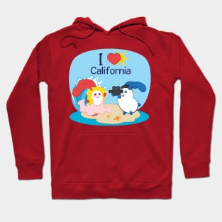 Ernest and Coraline | I love California Hoodie